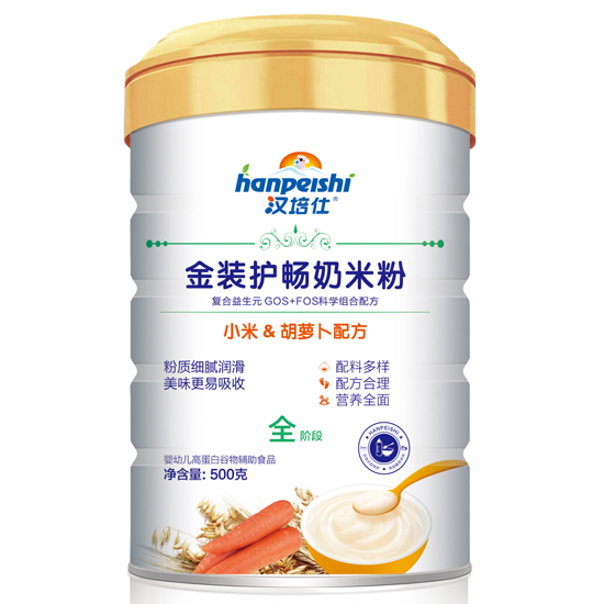漢培仕金裝護暢奶米粉 小米胡蘿卜 聽裝