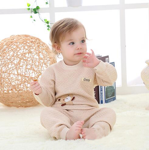 蓓琪兔嬰兒服飾2015秋冬新品加絲系列肩扣內(nèi)衣0