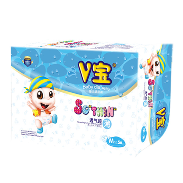 V寶透氣超薄尿褲大包裝M56