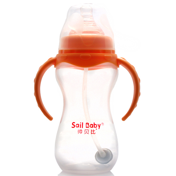 帥貝比奶瓶270ML酷炫-橙