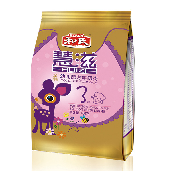 慧滋幼兒配方羊奶粉400克金裝3段袋裝