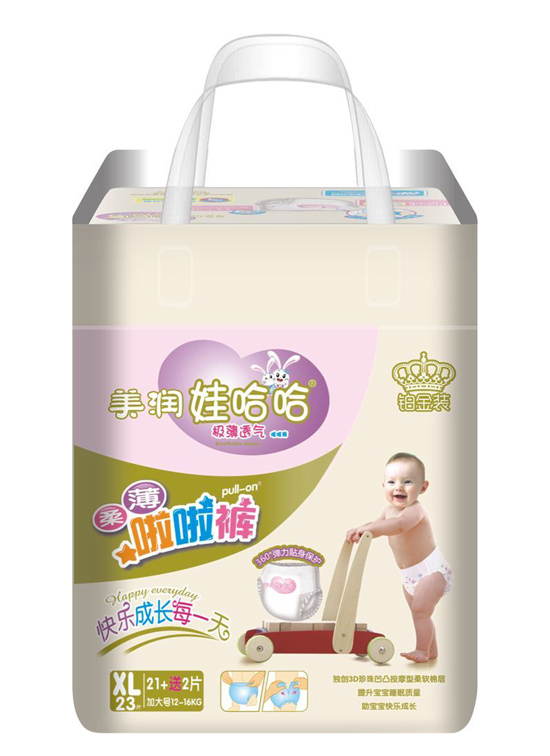 美潤(rùn)娃哈哈柔薄啦啦褲XL碼23片