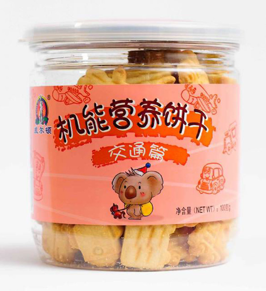 威爾頓100G膠罐機(jī)能餅干(交通篇)