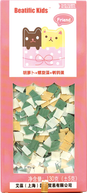 Beatific-Kids胡蘿卜+螺旋藻+鵪鶉蛋面