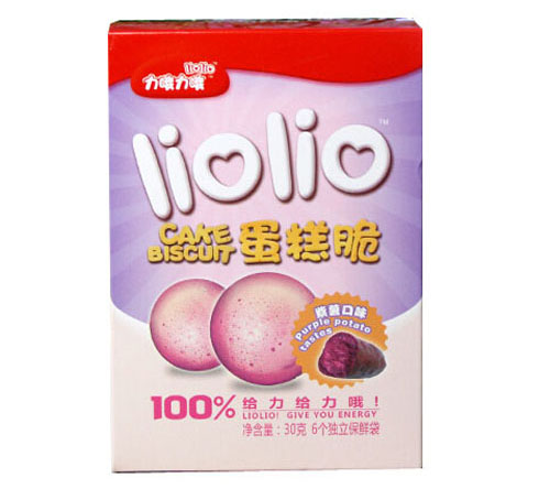 力哦力哦紫薯味蛋糕脆