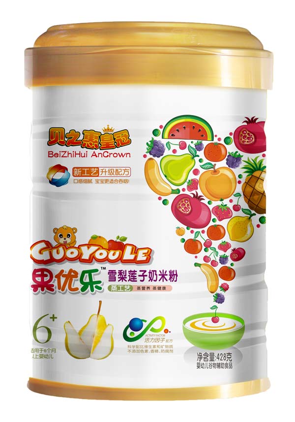 貝之惠果優(yōu)樂雪梨蓮子奶米粉