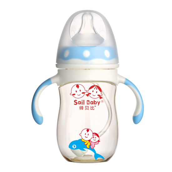 帥貝比PPSU奶瓶藍色
