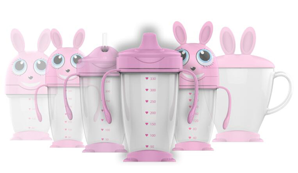 綠糖生活蜂蜜兔子水杯280ml