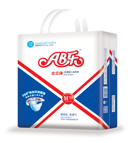 AB樂柔薄嬰兒紙尿褲M碼70片
