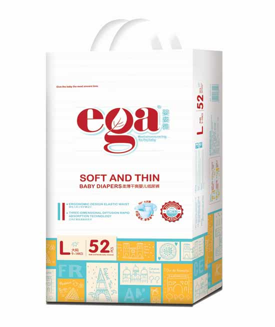 嬰姿雅柔薄干爽嬰兒紙尿褲大包L52片(藍(lán))