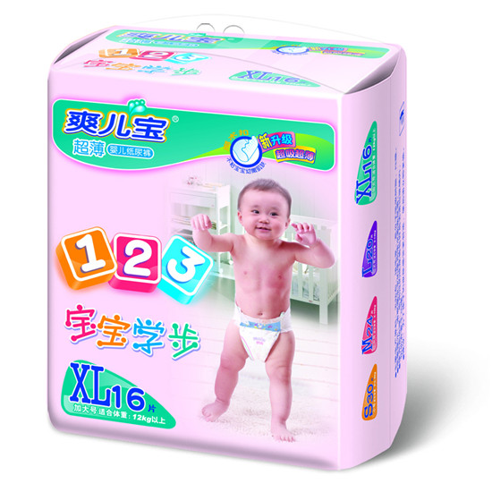 爽兒寶超薄嬰兒紙尿褲XL16