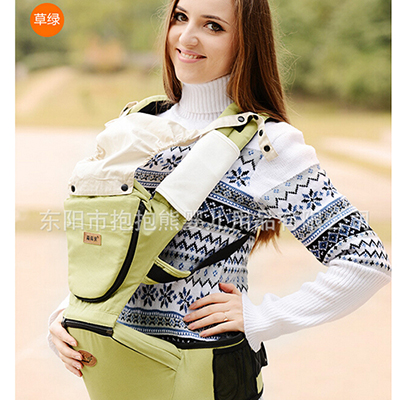 背背親雙肩腰凳草綠