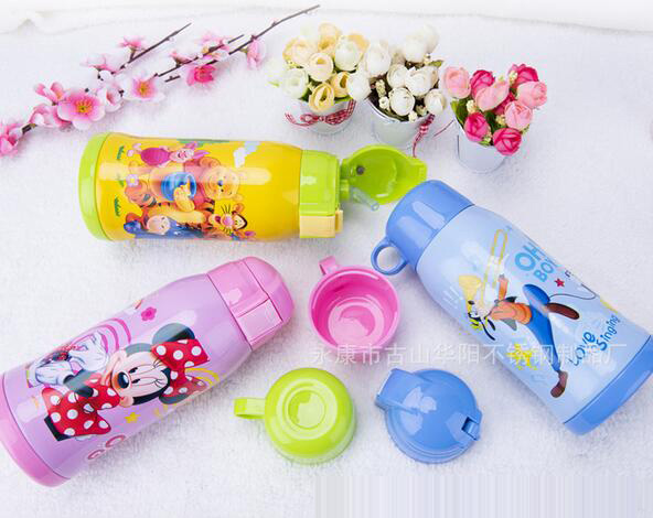 兒童保溫杯 雙蓋吸管兒童時(shí)尚杯