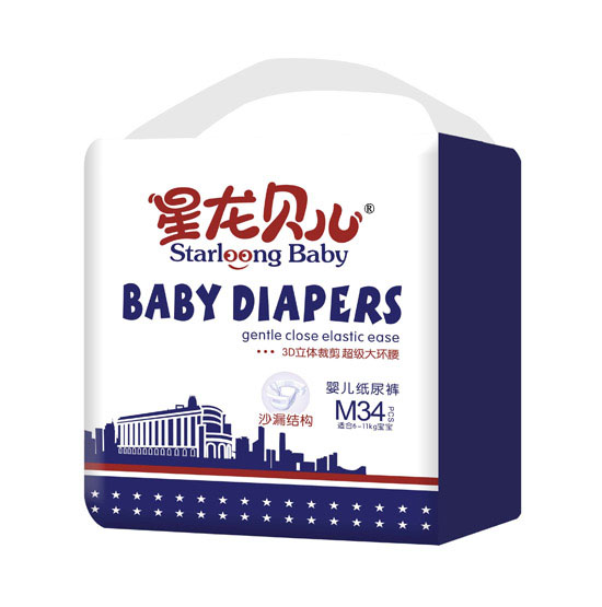 星龍貝兒嬰兒紙尿褲M34片