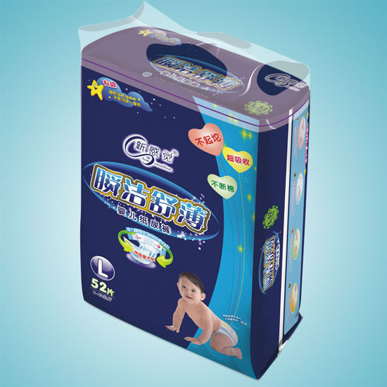 新感覺(jué)瞬潔舒薄嬰兒紙尿褲L碼52片