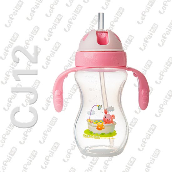 樂陪吸管水壺淺紅