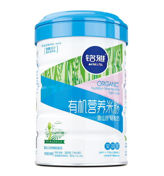 銘雅淮山護(hù)暢有機(jī)營養(yǎng)米粉(聽裝)450g