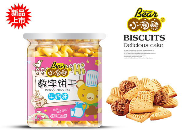 小淘熊數字餅干-牛奶味