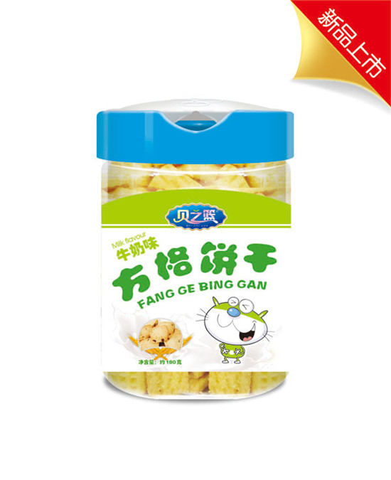 貝之籃牛奶味方格餅