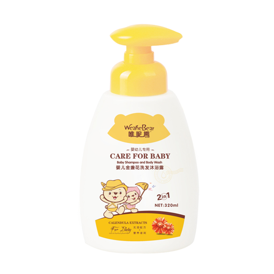 唯昵熊嬰兒金盞花洗發(fā)沐浴露320ml