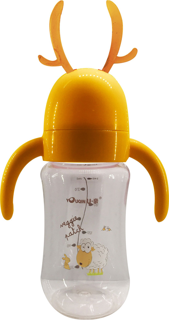 優(yōu)親小羊奶瓶黃色