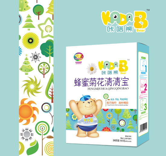 咔嗒熊蜂蜜菊花清清寶盒裝