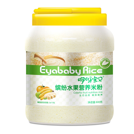 咿呀寶貝800克繽紛水果營養(yǎng)米粉
