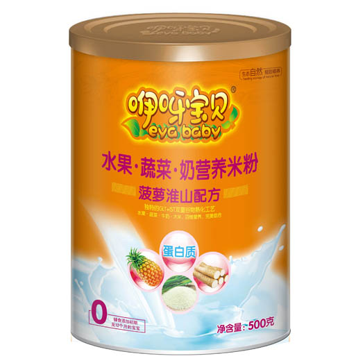 咿呀寶貝菠蘿淮水果蔬菜奶營養(yǎng)米粉菠蘿淮山