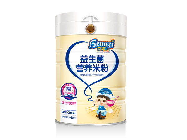 貝努滋益生菌米粉強化鈣鐵鋅配方