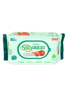 布布寶貝嬰兒高級(jí)版護(hù)臀(無蓋)柔濕巾80抽1包