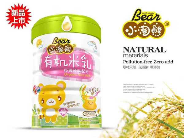 小淘熊有機(jī)米乳經(jīng)典原味配方聽裝