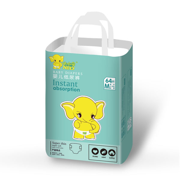 俏儷象嬰兒紙尿褲M碼64片