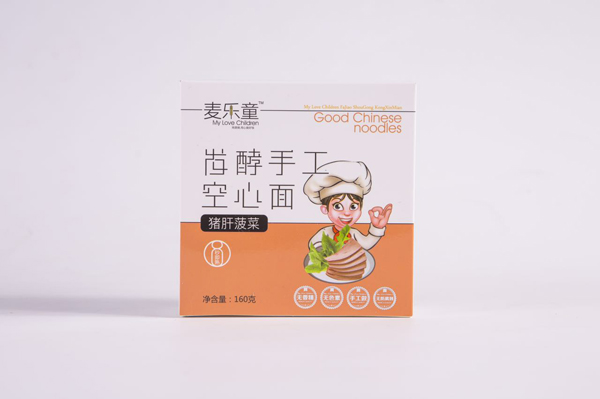 麥樂童發(fā)酵手工空心面 豬肝菠菜