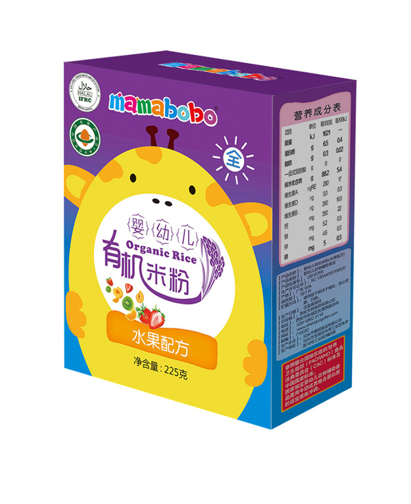 mamabobo嬰幼兒有機(jī)米粉-水果配方