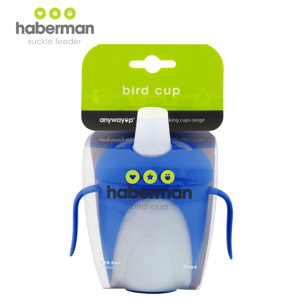 哈伯曼藍色小鳥杯 包裝 背部