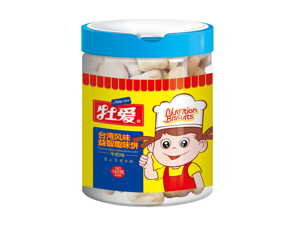 牡愛(ài)臺(tái)灣風(fēng)味益智趣味餅-牛奶味
