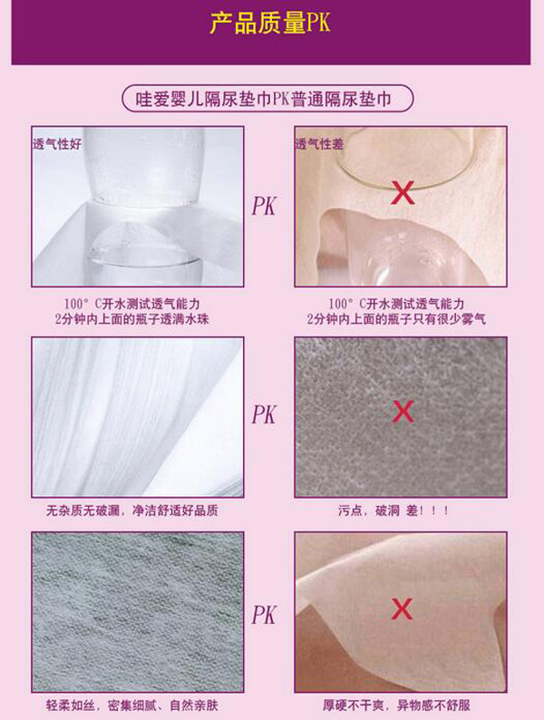 哇愛 嬰兒一次性隔尿墊巾100片質(zhì)量PK.jpg