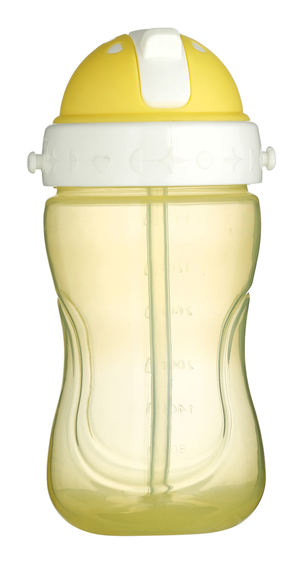 小蘋果吸管水杯 黃