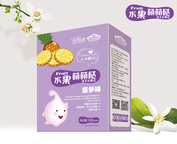 冠軍寶貝超級冠凍干水果奶豆(菠蘿)