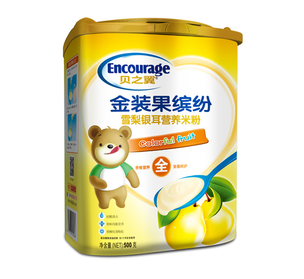 貝之翼金裝果繽紛-雪梨銀耳營(yíng)養(yǎng)米粉聽裝