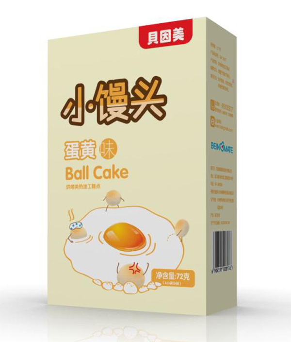 貝因美蛋黃味小饅頭盒裝