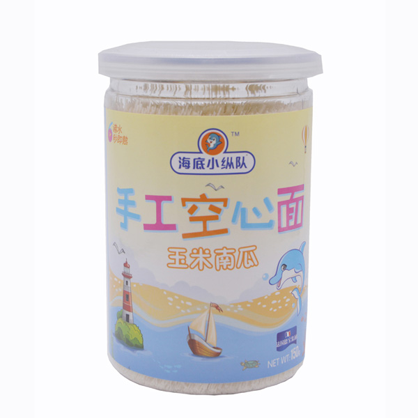 海底小縱隊(duì)玉米南瓜空心面罐裝