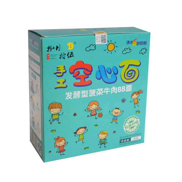 捌月拾伍菠菜牛肉空心面盒裝184g