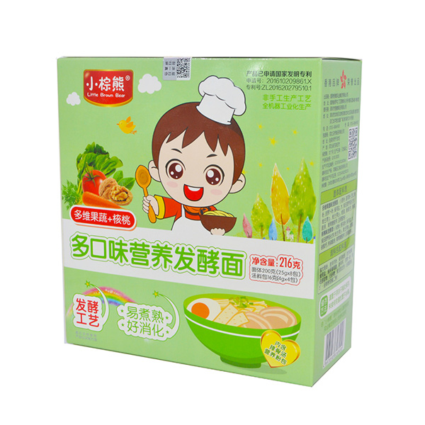 小棕熊多口味營養(yǎng)發(fā)酵面多維果蔬+核桃