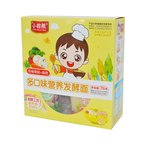 小棕熊多口味營養(yǎng)發(fā)酵面多維果蔬+香菇