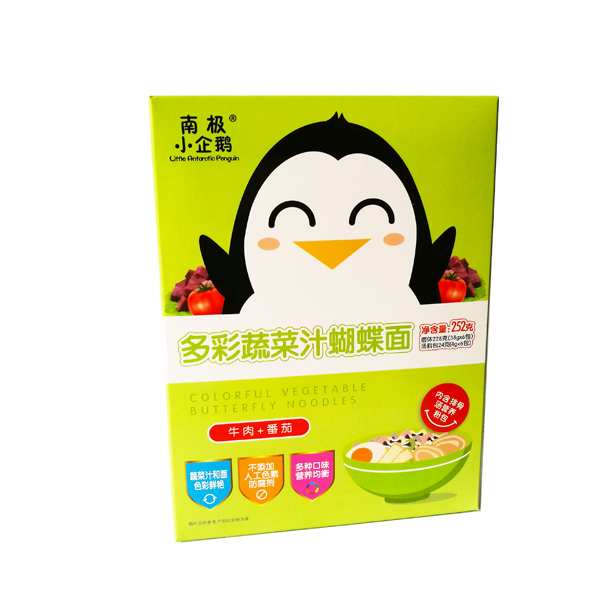 南極小企鵝多彩果蔬汁蝴蝶面(牛肉+番茄)
