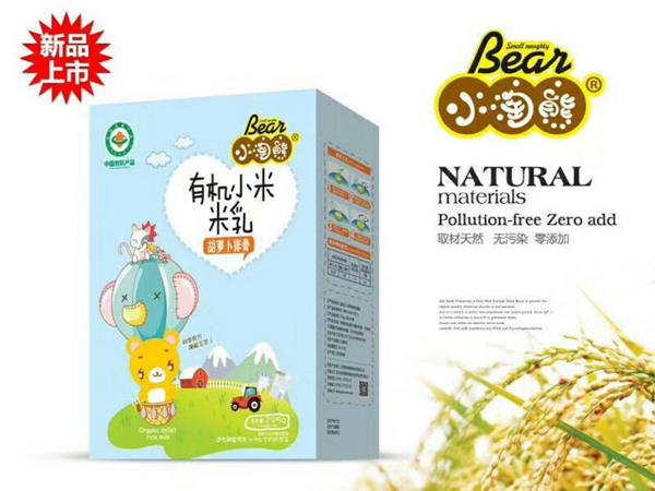 小淘熊有機(jī)小米米乳-胡蘿卜排骨盒裝