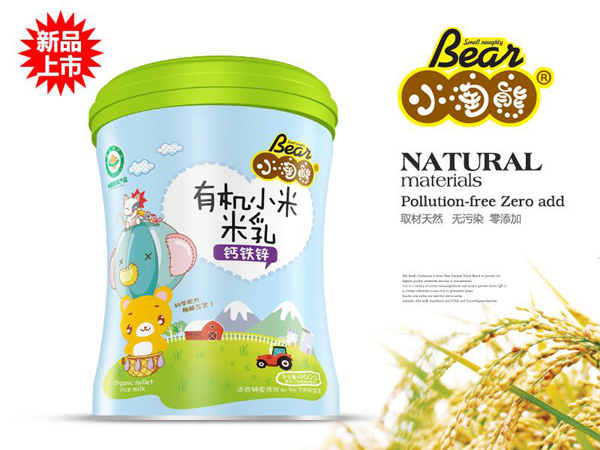 小淘熊有機(jī)小米米乳-鈣鐵鋅桶裝