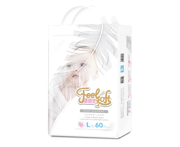 柔感覺(jué)羽柔綿感嬰兒紙尿褲L60