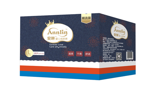 安琳嬰兒紙尿褲潮流裝L碼(箱)